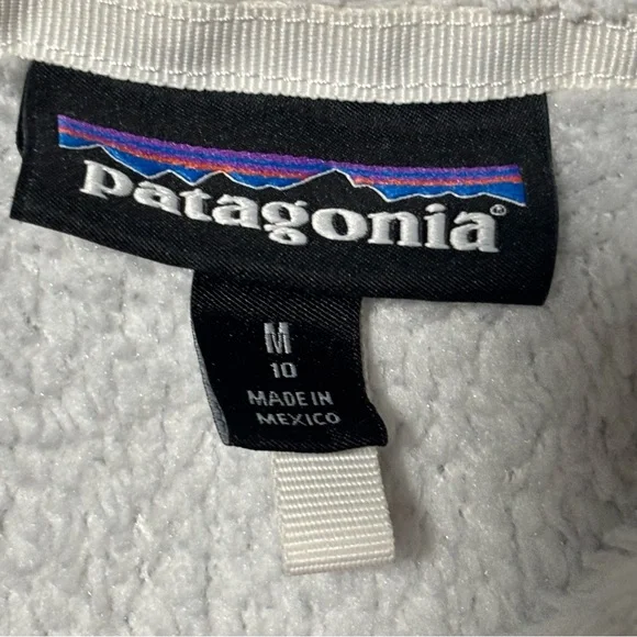 Patagonia youth fleece polartec Sweater pullover size 10 child snap up coat - Picture 7 of 8